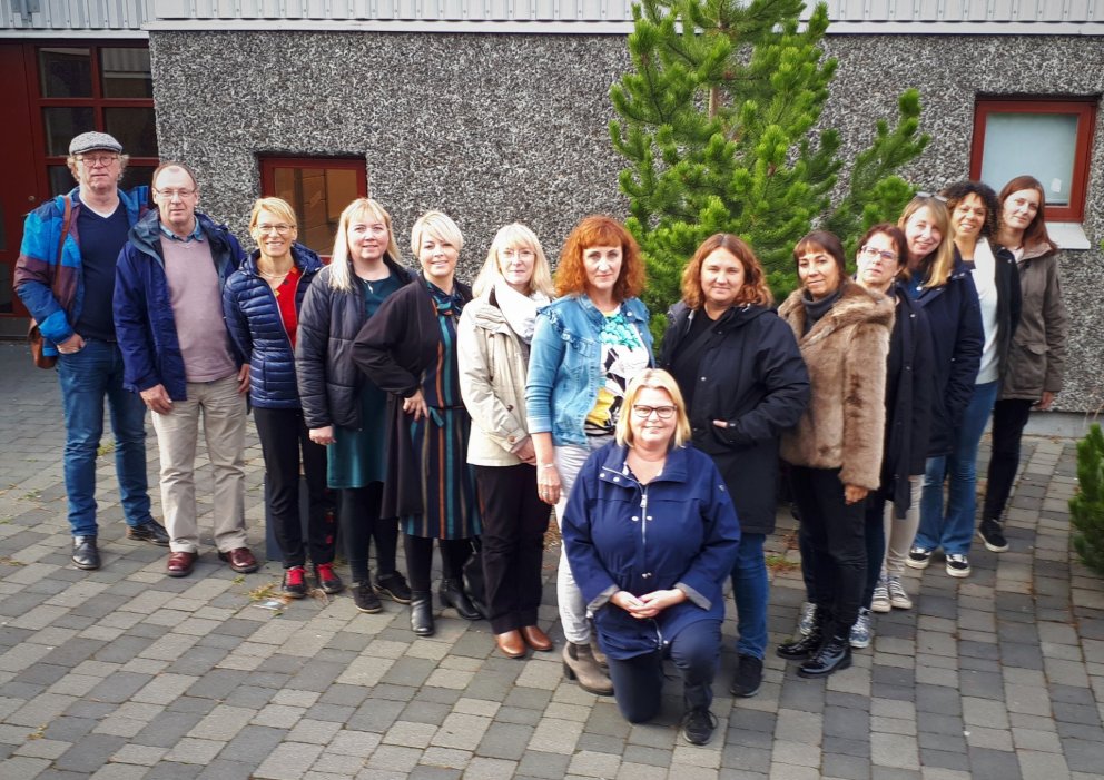 Fulltrúar á þriggja daga fundi í VET@work í VMA.