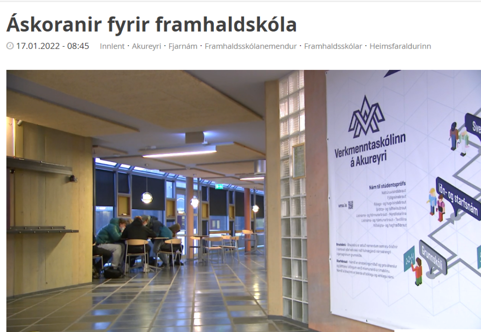 VMA í fréttum RÚV
