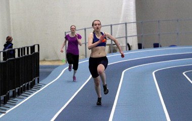 Stefanía Daney í 200 m hlaupinu. Mynd: Íþrf. fatl.