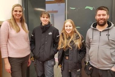Fr v.: sthildur, Agnes, Ester Mara og Bragi.