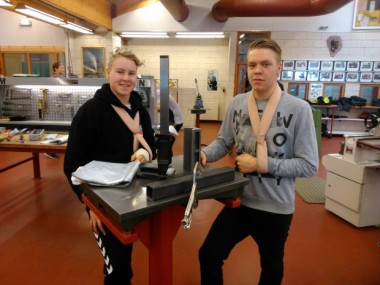 Aron (t.v) og Elvar Frans. Mynd: Hrur skarsson.