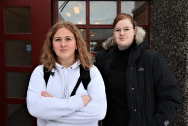 Alexandra Lf (til vinstri) og Berglind Anna.