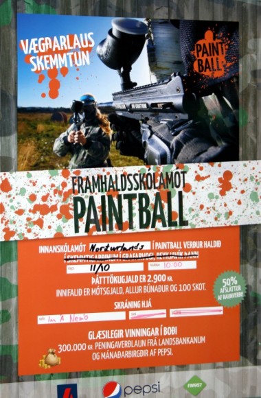 Framhaldssklamt  Paintball nk. fstudag