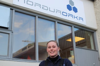 Freyja Þorfinnsdóttir, rafvirki hjá Norðurorku.