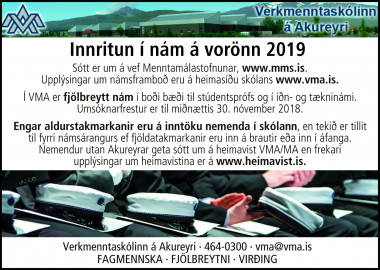 Lokadagur umskna fyrir vornn 2019 er fstudagurinn 30. nvember