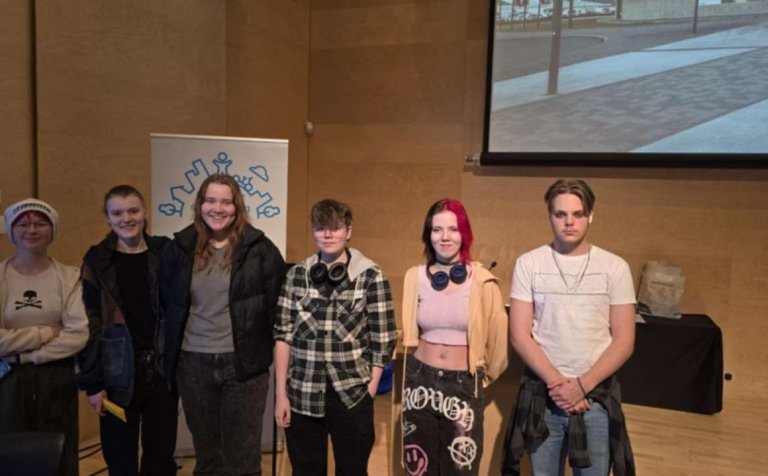 Fulltrúar VMA. Á myndina vantar Sævar Emil og Eyjólf Ágúst