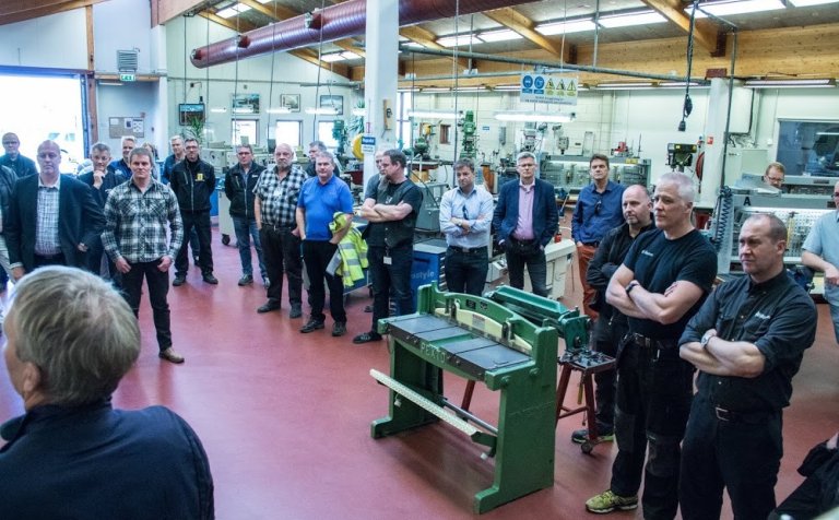 Úr hófinu á málmiðnaðarbraut sl. föstudag.