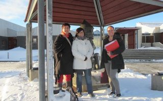 Jannie, Diane, og María Albína Tryggvad.