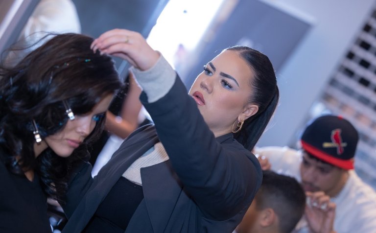 Frá sýnngunni á Glerártorgi.