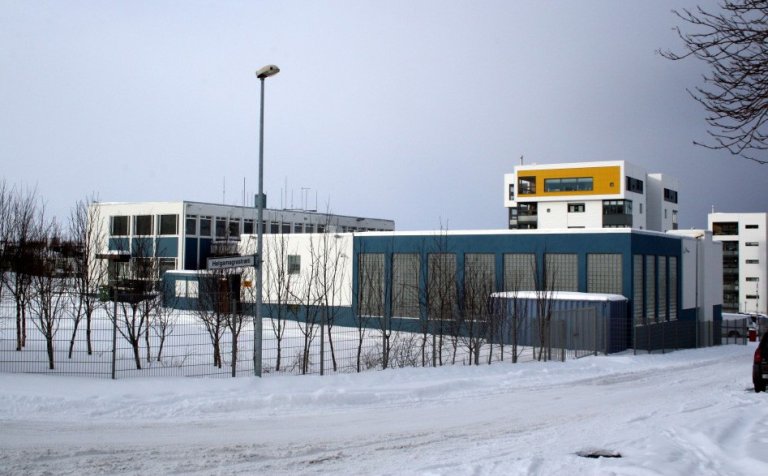 Lögreglustöðin og fangelsið á Akureyri.