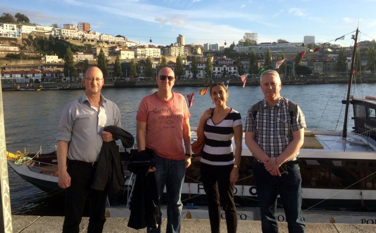 Fulltrúar FING-verkefnisins í Porto í Portúgal.