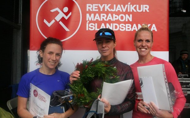 Hálfmaraþonkonur. Anna l.t.h. Mynd: Marathon.is