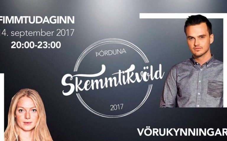 Björn Bragi og Sara Garðars eru kynnar kvöldsins.