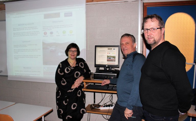 Ragnheiður, Jónas Helgason og Grétar Viðarsson.