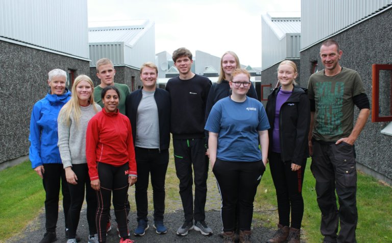 Nemendur og kennarar frá Fjerritslev.