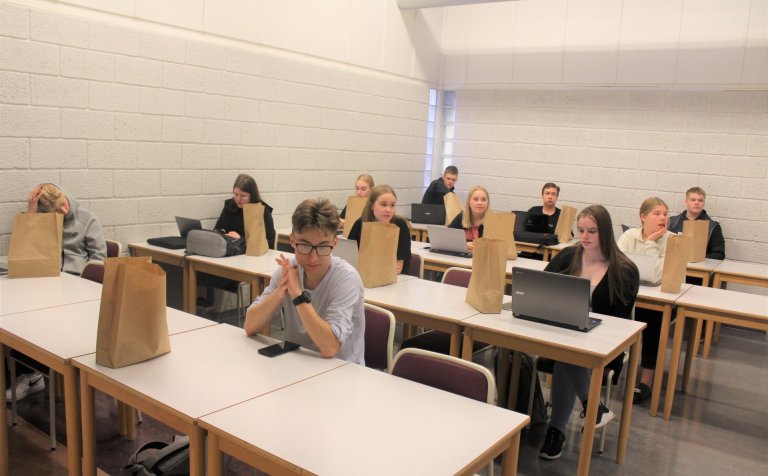 Nýnemar í VMA sl. föstudag.