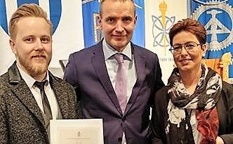 Pálmar, Guðni Th. forseti Íslands og Heiða Hrönn.