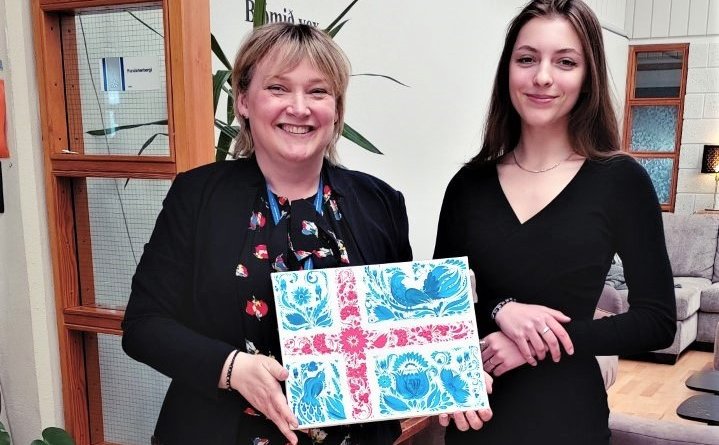 Sigríður Huld skólameistari og Ioanna Borysova.