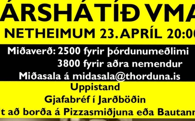 Árshátíð 2021:Uppistand, matur og ferð í Jarðböðin