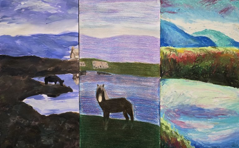 Eitt af verkunum á opnu húsi á listnáms- og hönnunarbraut kl. 19:30-21:00 í kvöld.