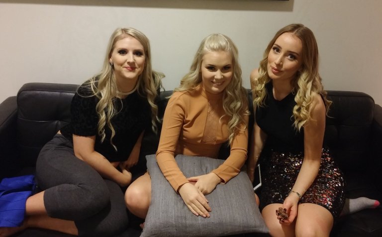 Frá v.: Bjarkey Sif, Sunna Björk og Elísa Ýrr.