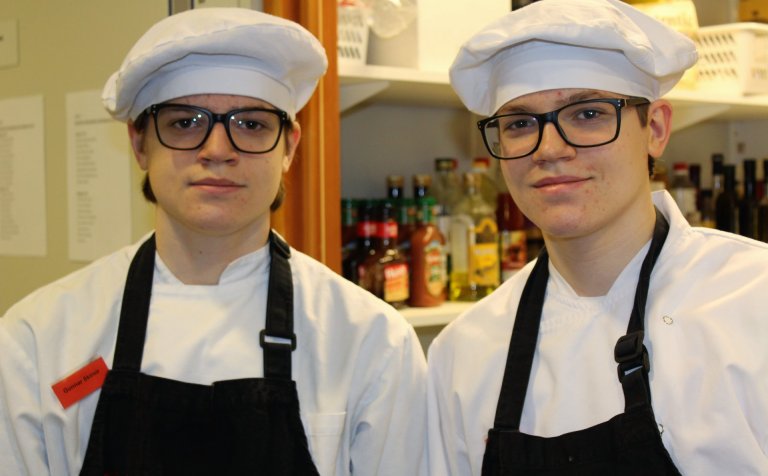 Tvíburarnir Gunnar Skírnir (t.v.) og Sæmundur.