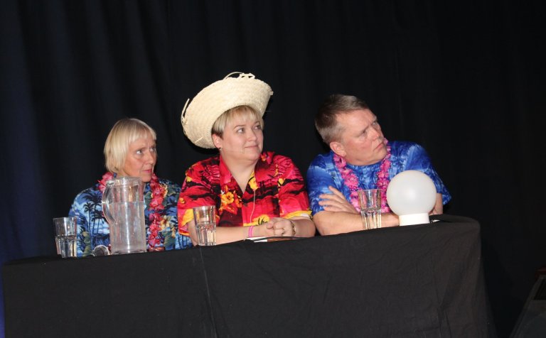 Kennaraliðið með suðrænu ívafi.