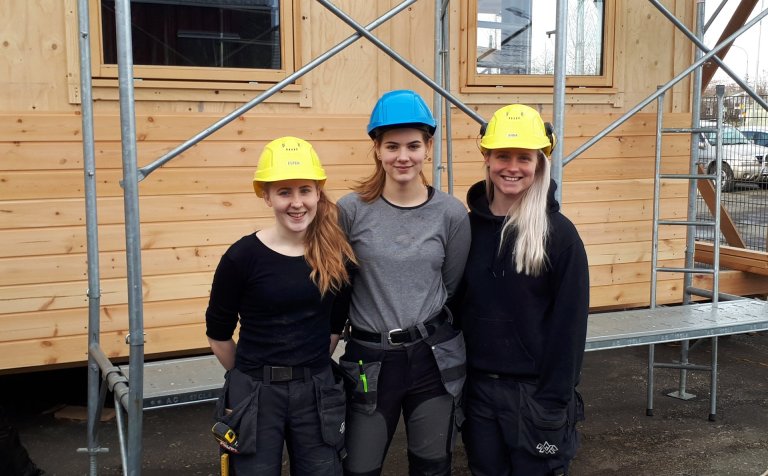 Frá vinstri: Ester María, Agnes og Anna Guðrún.