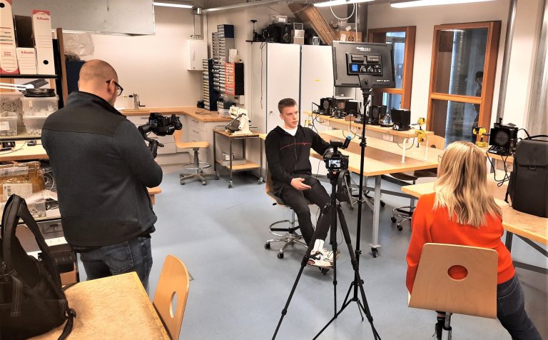 Upptaka á viðtali við Einar Örn Ásgeirsson.