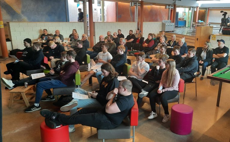 Fjölmargir á kynningum vélstjórnarnema í Gryfjunni