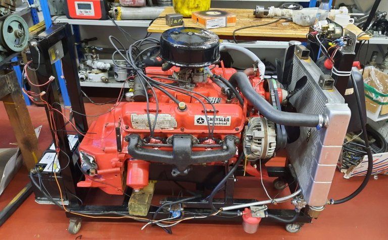 Bangsamótorinn uppgerður.