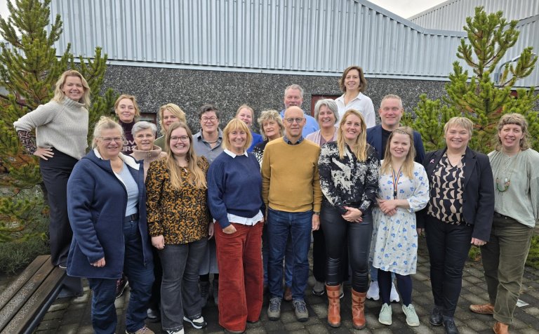 Hinir góðu gestir frá Hollandi ásamt Dagnýju Huldu Valbergsdóttur, sem heldur utan um erlend samskip…