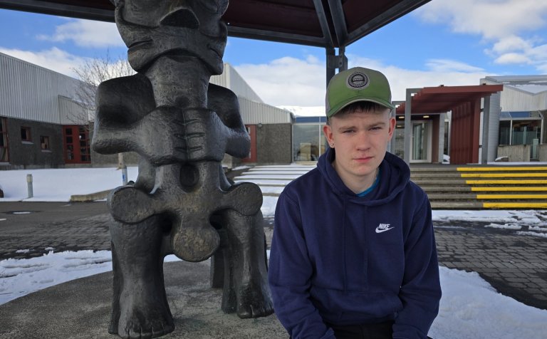 Stefán Þór Birkisson, málmiðnnemi og skíðagöngukappi.