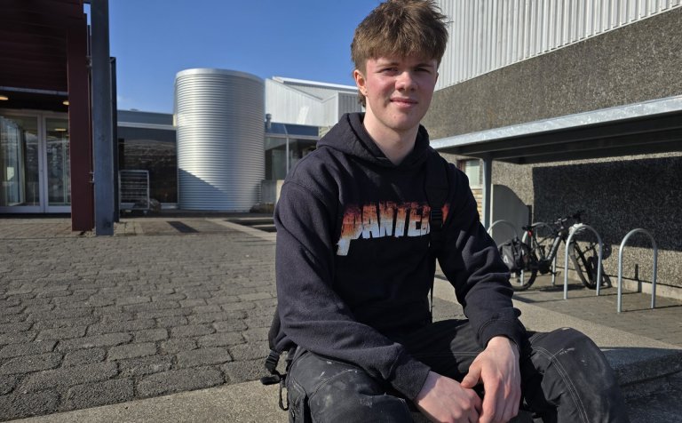 Ísleifur Jónsson, gítarleikari ársins á Músíktilraunum 2025.