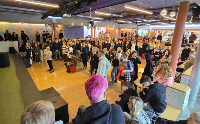 Nýnemar í Gryfjunni í dag.