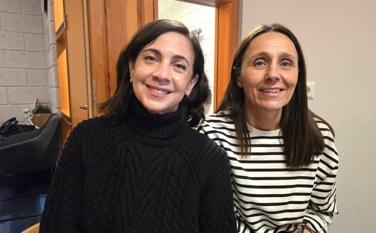 Sadia Diaz (til vinstri) og Luz Banos.