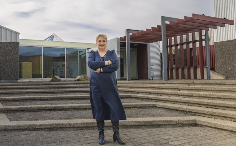 Sigríður Huld Jónsdóttir, skólameistari VMA. Mynd: Hilmar Friðjónsson.