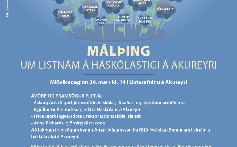 Málþingið verður í Listasafninu á Akureyri.
