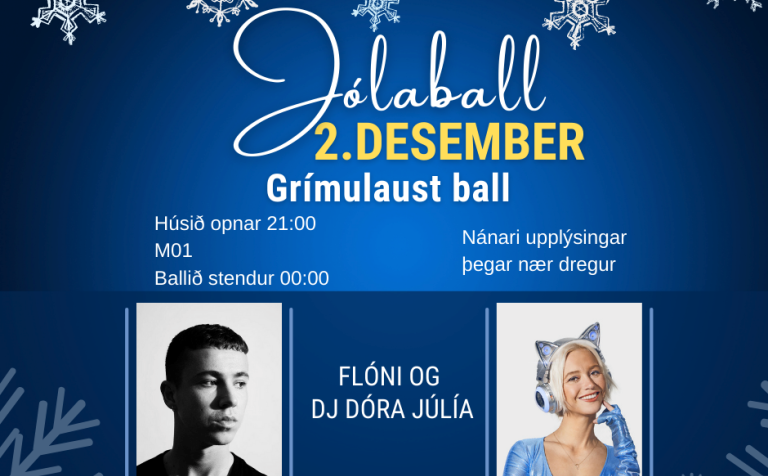Flóni og DJ Júlía sjá um að halda uppi fjörinu.