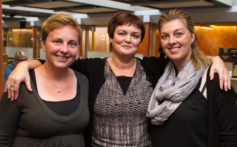 Frá vinstri: Halla, Björk og Hrafnhildur. Mynd: HF