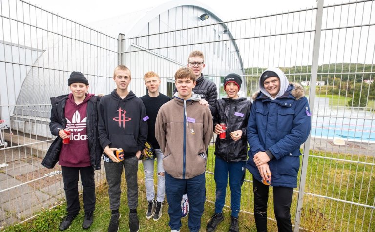 Í nýnemaferðinni á Laugum í Reykjadal.