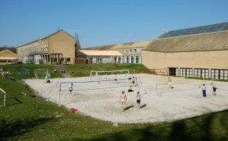 Hér má sjá umræddan íþróttalýðháskóla í Sönderborg