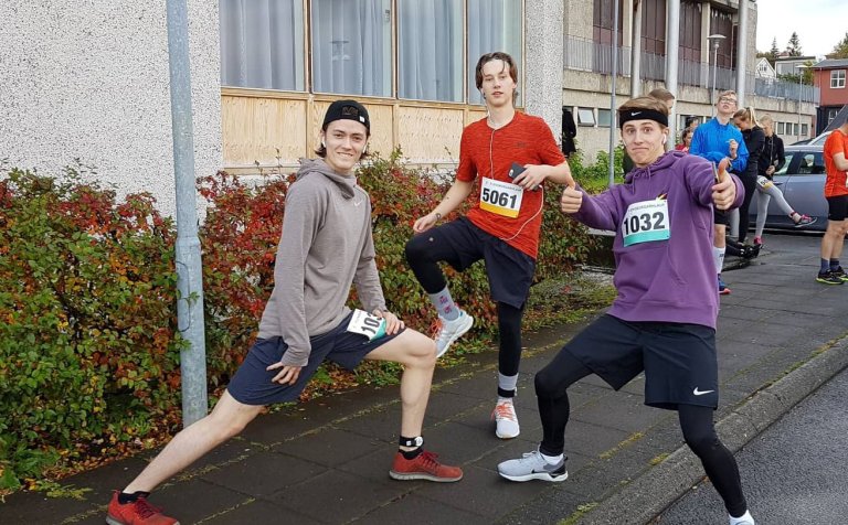 Hressir hlaupagarpar.