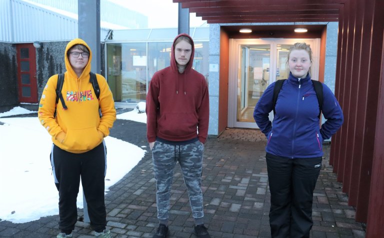 Adam Snær, Guðmundur Hagalín og Ásdís Birta.