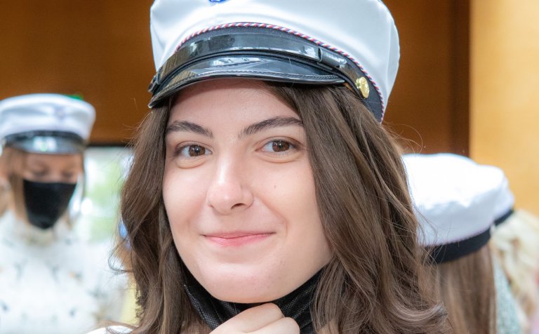 Anamaria-Lorena Hagiu, dúx skólans vorið 2021.