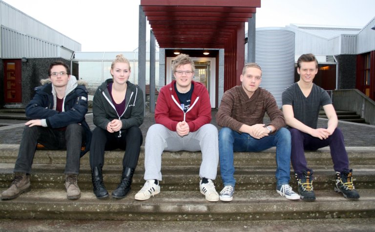 Keppnislið VMA sem tekur þátt í úrslitum Boxins.