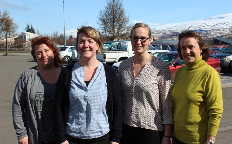 Heidi, Rikke, Lotte og Birthe frá Grenå og Randers