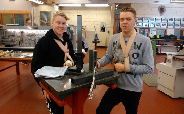 Aron (t.v) og Elvar Frans. Mynd: Hörður Óskarsson.