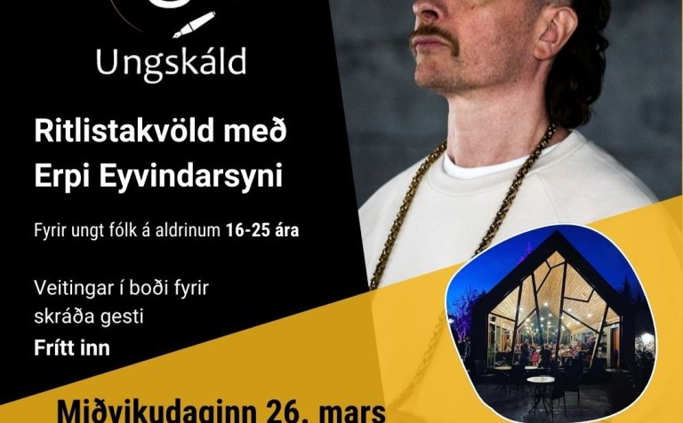 Ritlistarkvöld með Erpi Eyvindarsyni