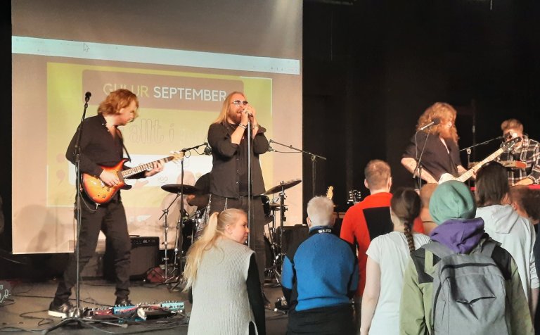 Eyþór Ingi og félagar í Gryfjunni í dag.